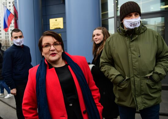 Заседание суда по делу муниципального депутата Ю. Галяминой