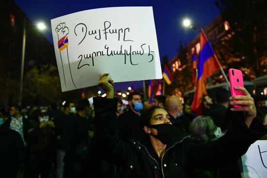 Митинг оппозиции в Ереване