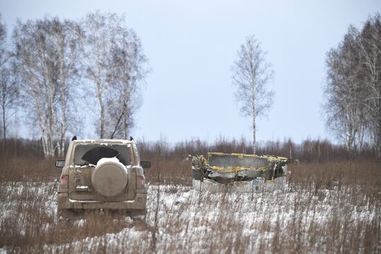 В Новосибирске из-за проблем с двигателем вынужденно сел Ан-124