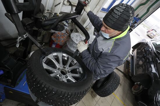 Шиномонтажный сезон в Москве