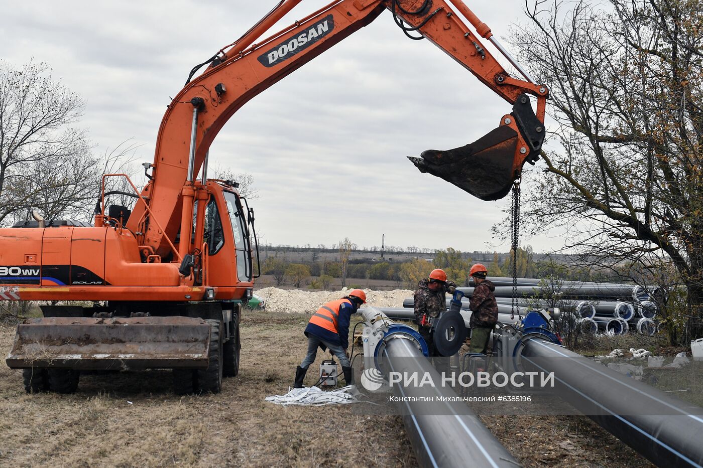 В Крыму началась укладка труб нового водовода для Симферополя