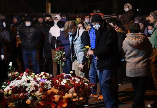 Акция памяти погибшего сторонника оппозиции Р. Бондаренко в Минске