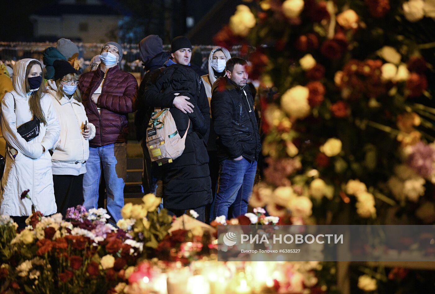 Акция памяти погибшего сторонника оппозиции Р. Бондаренко в Минске
