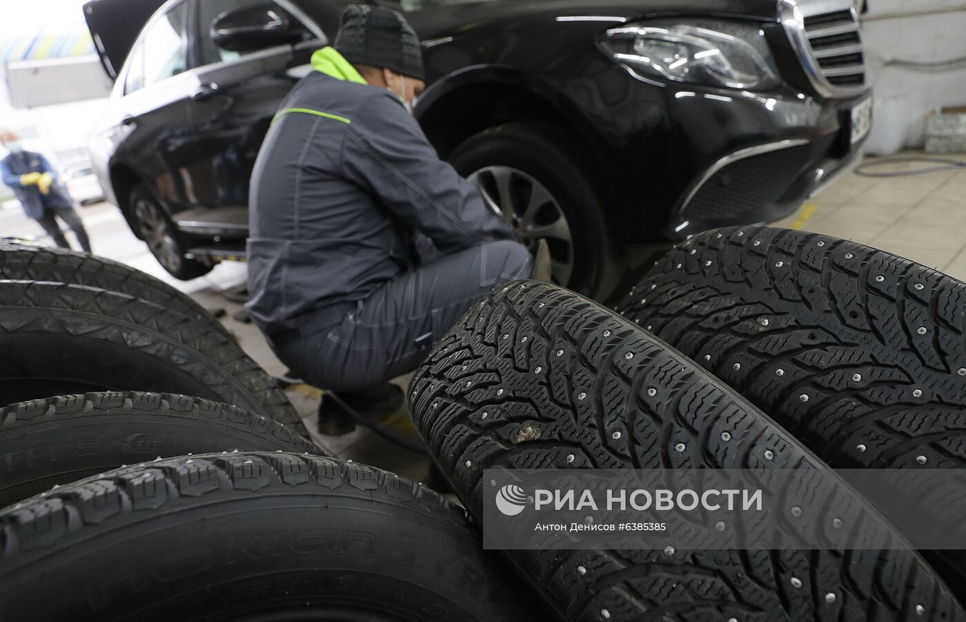 Шиномонтажный сезон в Москве