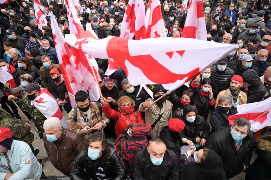 Митинг оппозиции в Грузии