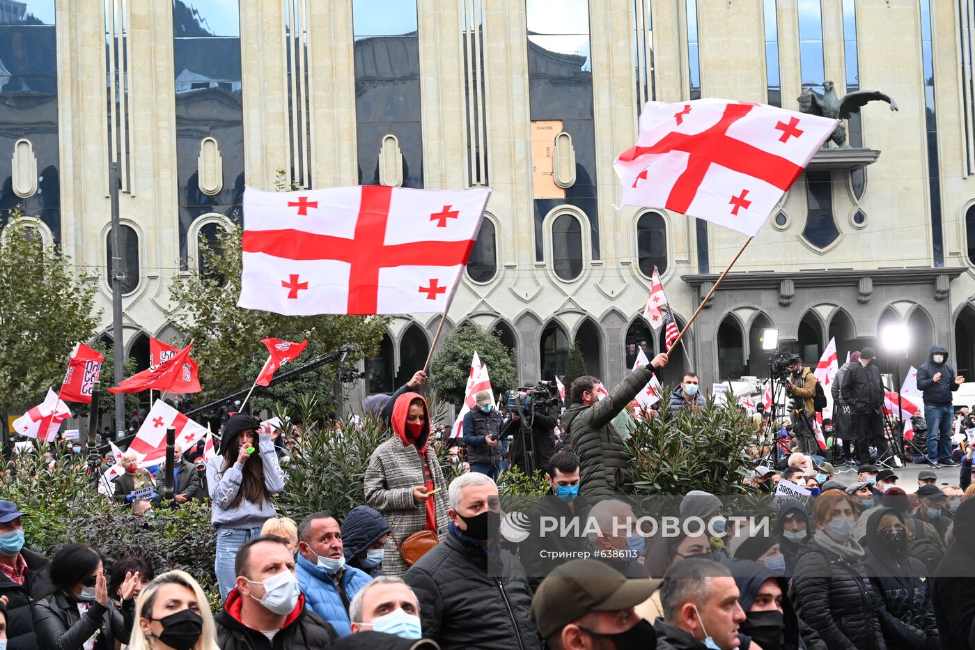 Митинг оппозиции в Грузии