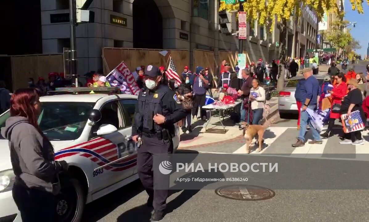 Акция в поддержку Трампа в Вашингтоне