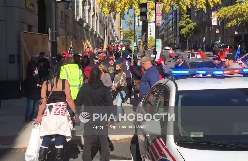 Акция в поддержку Трампа в Вашингтоне