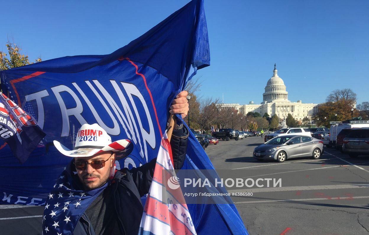 Акция в поддержку Трампа в Вашингтоне