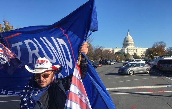 Акция в поддержку Трампа в Вашингтоне