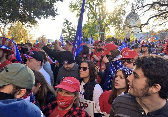 Акция в поддержку Трампа в Вашингтоне