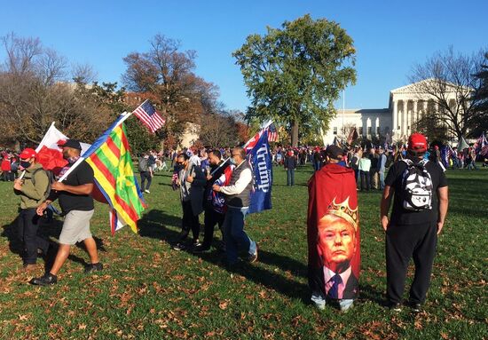 Акция в поддержку Трампа в Вашингтоне