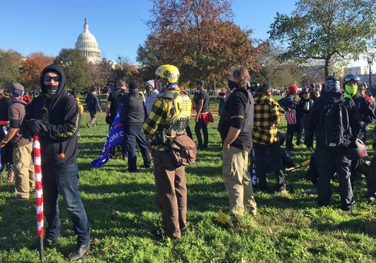 Акция в поддержку Трампа в Вашингтоне