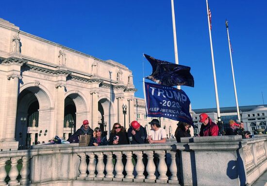 Акция в поддержку Трампа в Вашингтоне