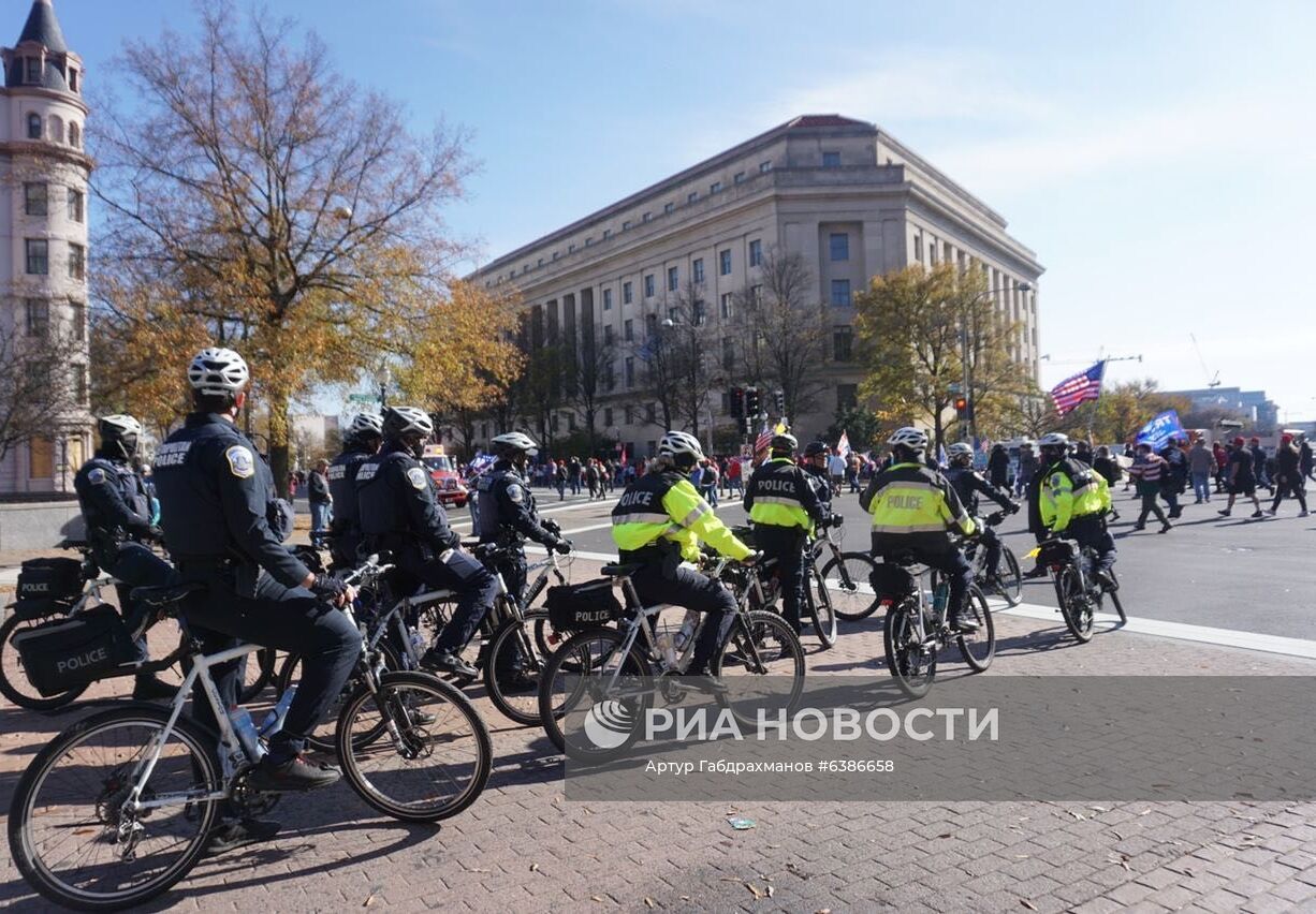 Акция в поддержку Трампа в Вашингтоне