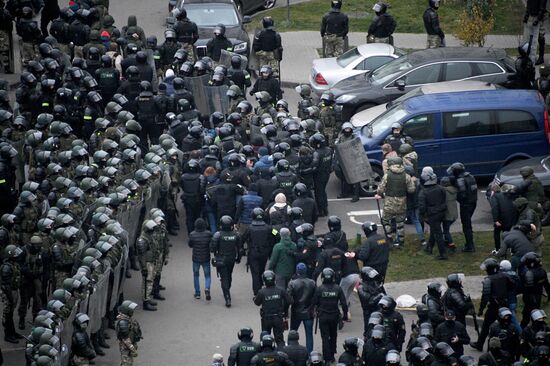 Акция протеста в Минске