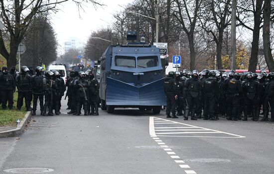 Акция протеста в Минске