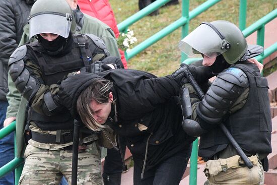 Акция протеста в Минске