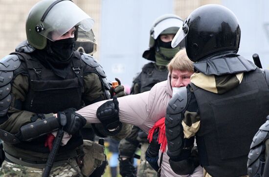 Акция протеста в Минске