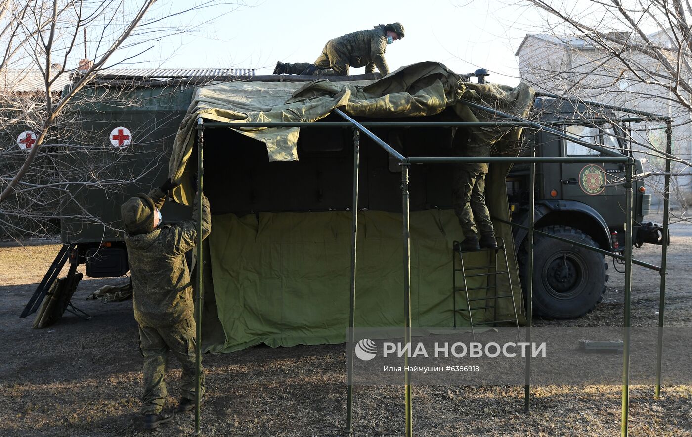 Военный полевой госпиталь в Республике Хакасия