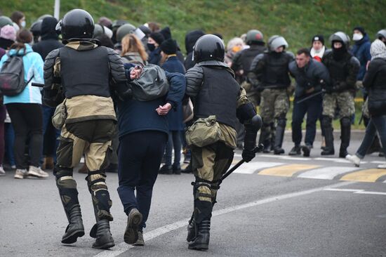 Акция протеста в Минске