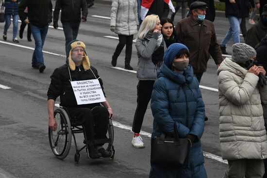 Акция протеста в Минске