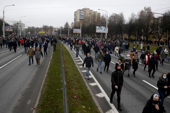 Акция протеста в Минске