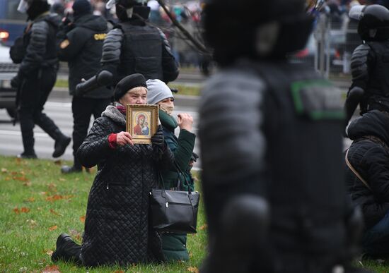 Акция протеста в Минске