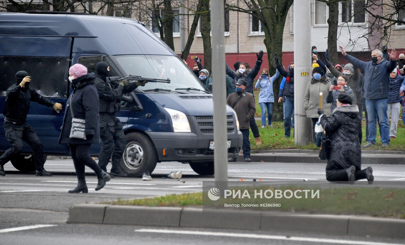 Акция протеста в Минске