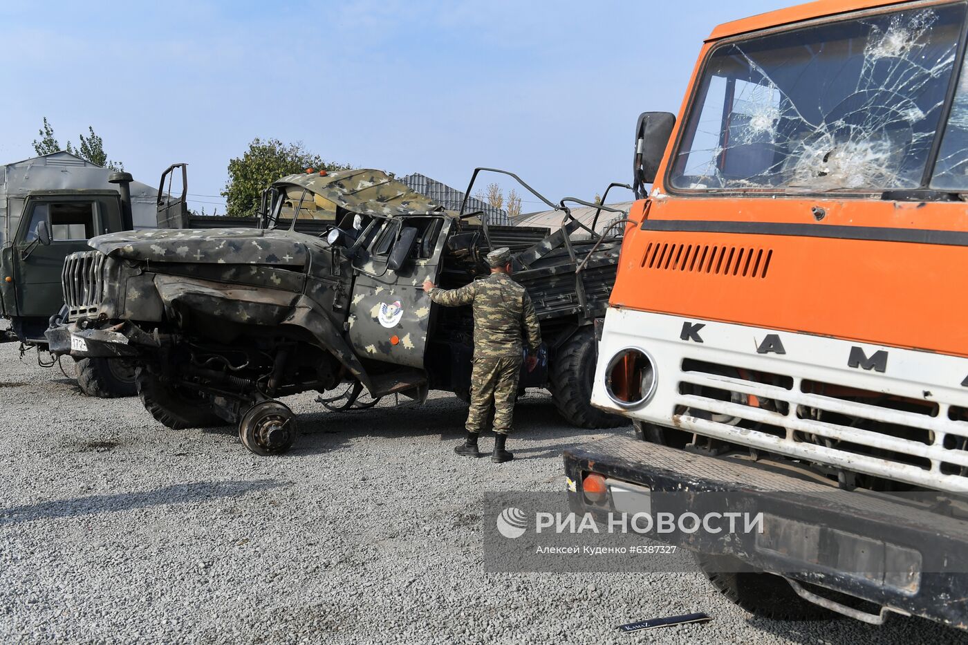 Техника, захваченная в ходе боевых действий в Нагорном Карабахе азербайджанскими военными