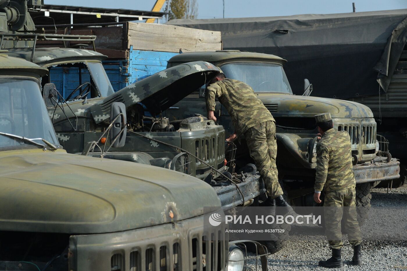 Техника, захваченная в ходе боевых действий в Нагорном Карабахе азербайджанскими военными