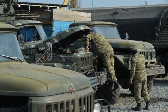 Техника, захваченная в ходе боевых действий в Нагорном Карабахе азербайджанскими военными