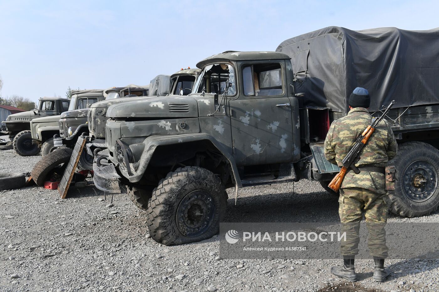 Техника, захваченная в ходе боевых действий в Нагорном Карабахе азербайджанскими военными