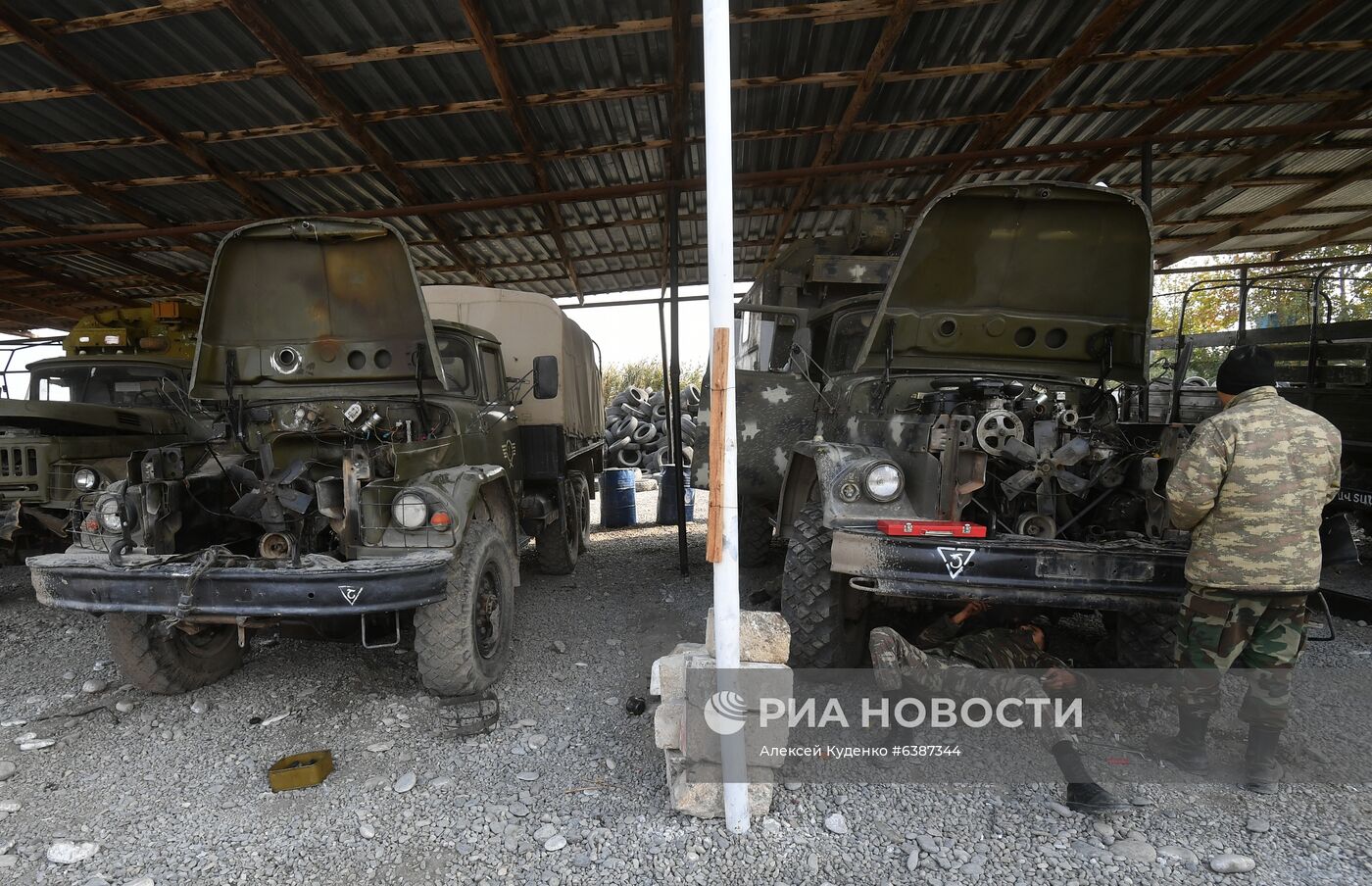 Техника, захваченная в ходе боевых действий в Нагорном Карабахе азербайджанскими военными