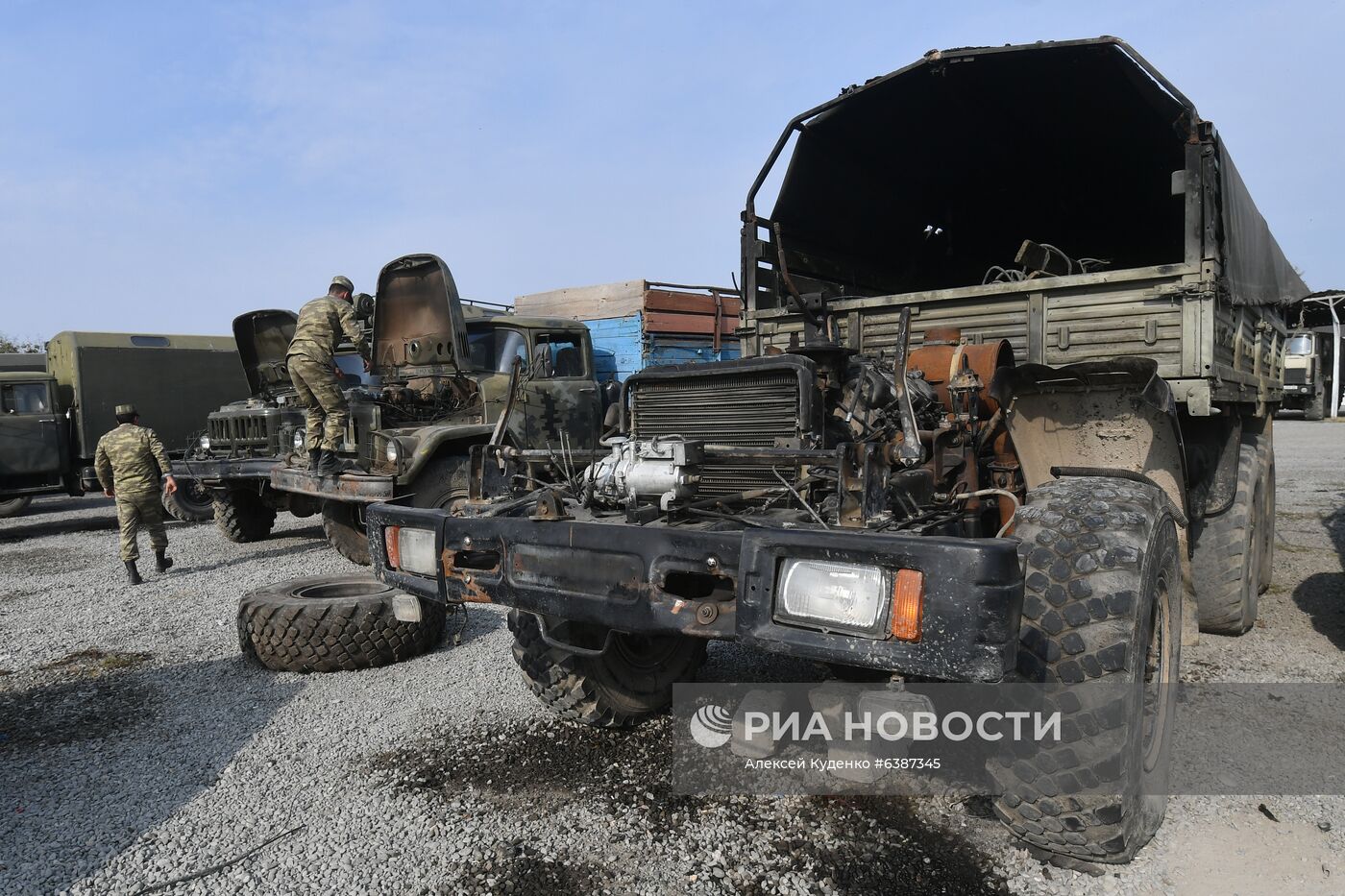 Техника, захваченная в ходе боевых действий в Нагорном Карабахе азербайджанскими военными