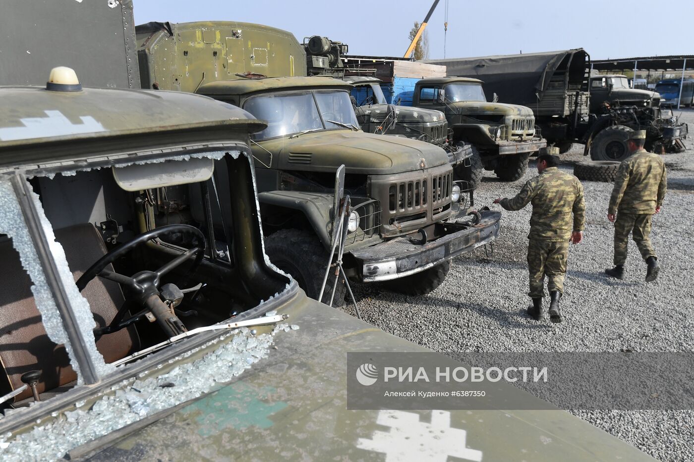 Техника, захваченная в ходе боевых действий в Нагорном Карабахе азербайджанскими военными