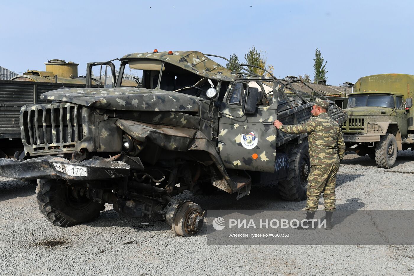 Техника, захваченная в ходе боевых действий в Нагорном Карабахе азербайджанскими военными