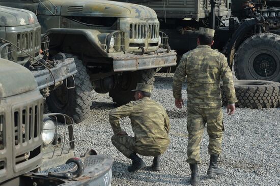 Техника, захваченная в ходе боевых действий в Нагорном Карабахе азербайджанскими военными