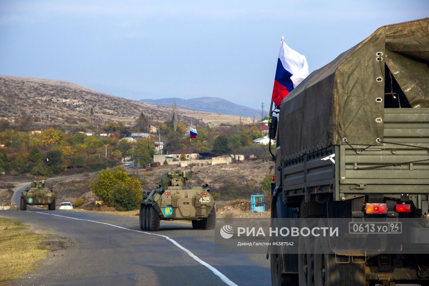 Российские миротворцы выставили наблюдательный пост у монастыря Дадиванк в Карабахе