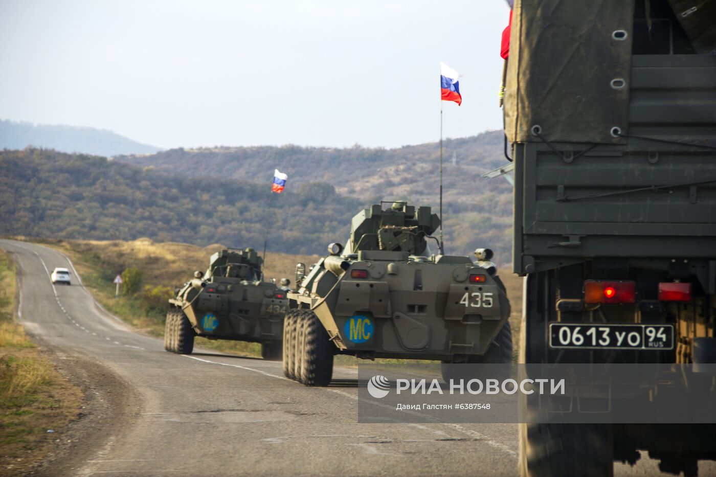 Российские миротворцы выставили наблюдательный пост у монастыря Дадиванк в Карабахе