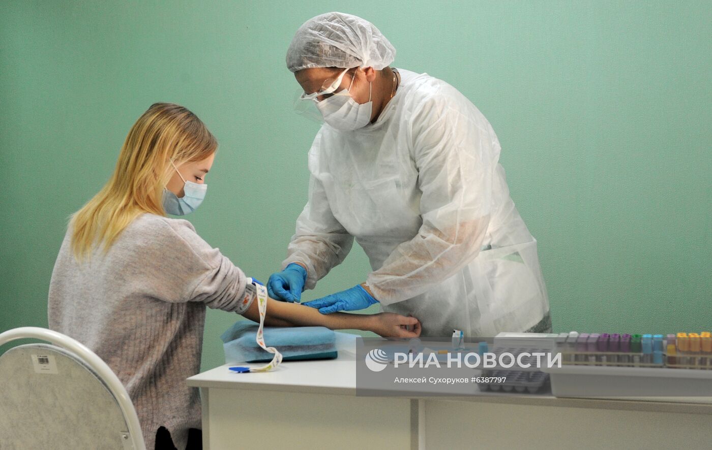 Работа лаборатории "Гемотест" в Тамбове