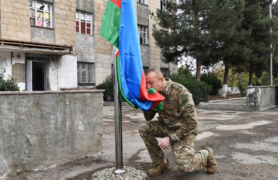 Президент Азербайджана И. Алиев посетил Физулинский и Джебраильский районы