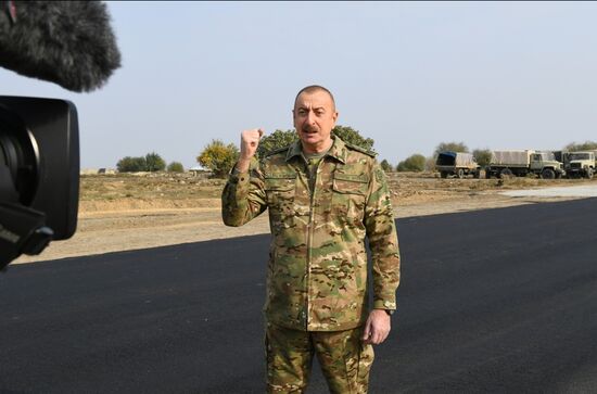 Президент Азербайджана И. Алиев посетил Физулинский и Джебраильский районы