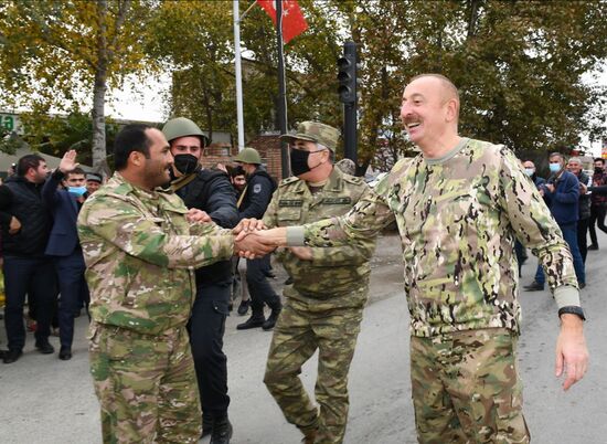 Президент Азербайджана И. Алиев посетил Физулинский и Джебраильский районы