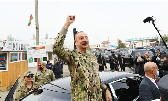 Президент Азербайджана И. Алиев посетил Физулинский и Джебраильский районы