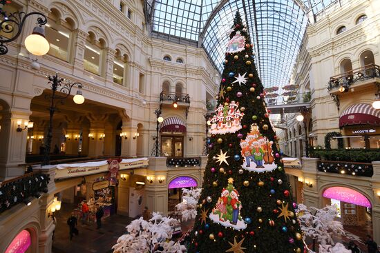 Новогоднее оформление ГУМа 