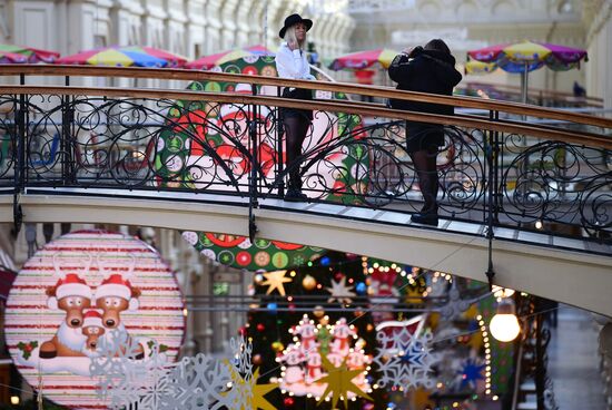 Новогоднее оформление ГУМа 