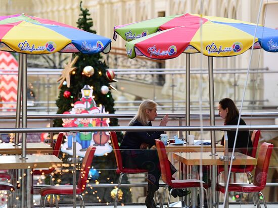 Новогоднее оформление ГУМа 