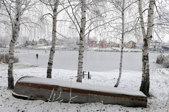 Снег в пригороде Казани