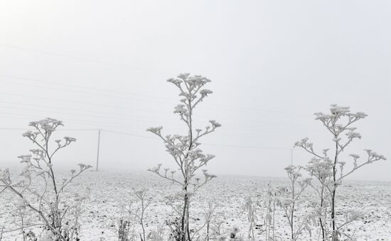 Снег в пригороде Казани